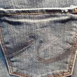 Express flare light colored blue Jean's size 6s